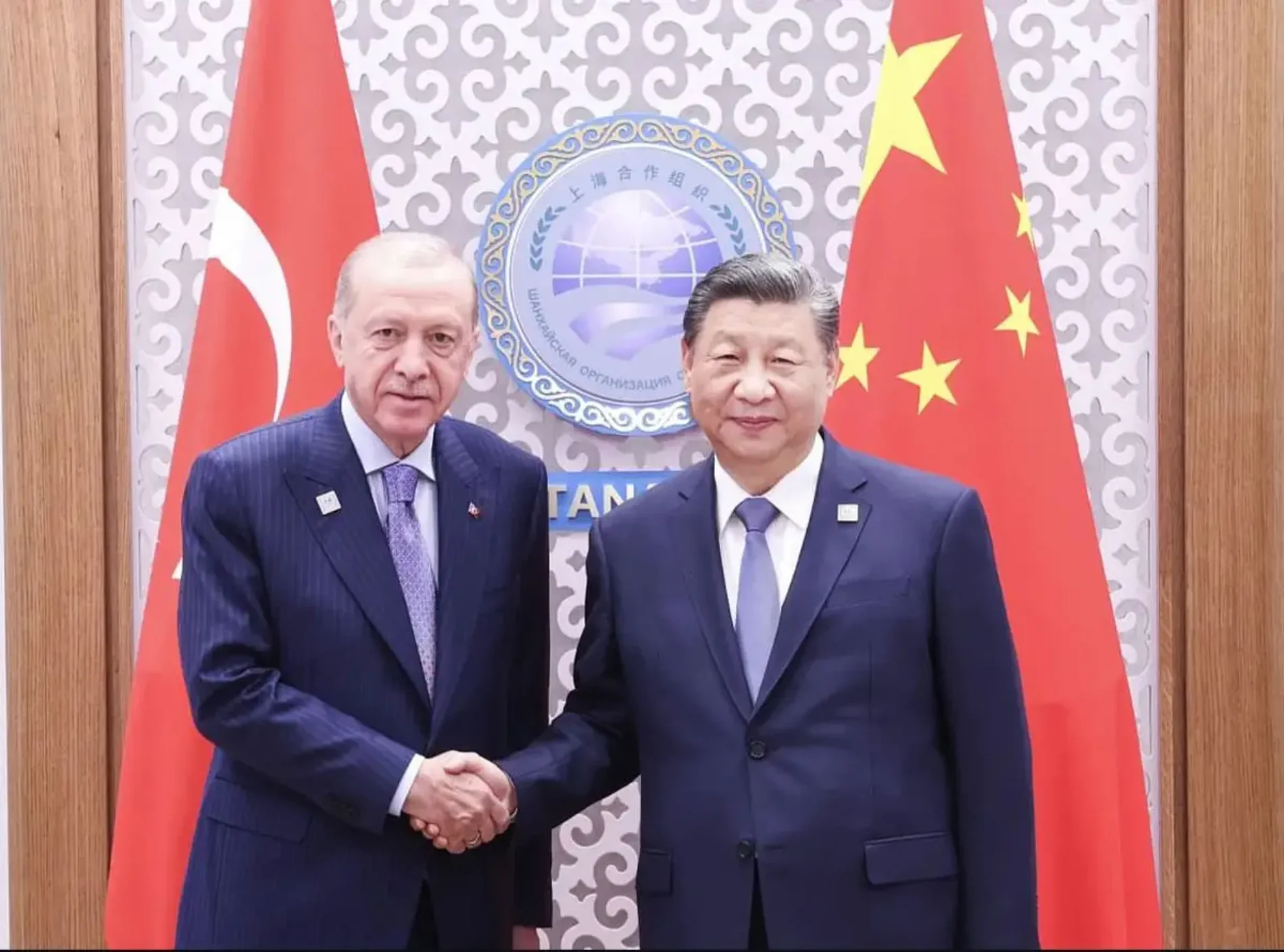 Cumhurbaşkanımız Sn. Recep Tayyip Erdoğan ile Çin Devlet Başkanı Xi Jinping Bir Araya Geldi