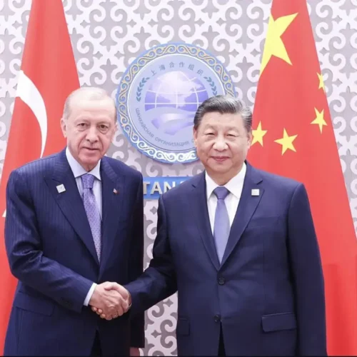 Cumhurbaşkanımız Sn. Recep Tayyip Erdoğan ile Çin Devlet Başkanı Xi Jinping Bir Araya Geldi
